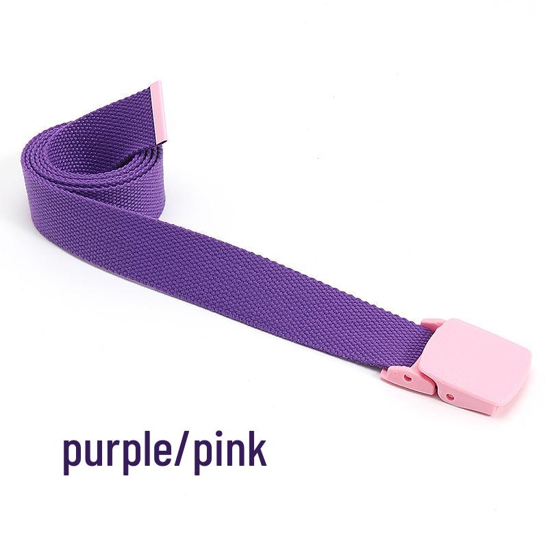 Canvasgürtel im koreanischen Stil mit Farbblockdesign für Studenten, Jugendliche und Outdoor-Aktivitäten