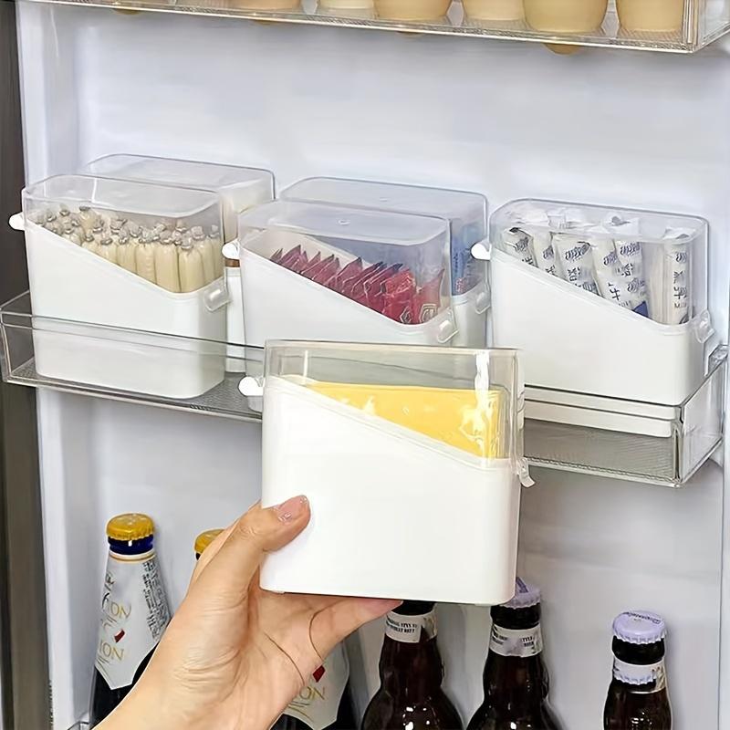 1pc Multi Purpose Kitchen Storage Box for Cheese Coffee Bags Seasonings Fridge Organization Stackable Design
