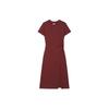 New Short-Sleeved Dresses Women's Reddish Brown F51W429302F-BN