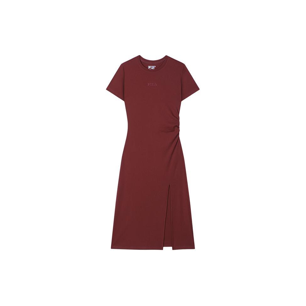 New FILA Short-Sleeved Dresses Women's Reddish Brown F51W429302F-BN