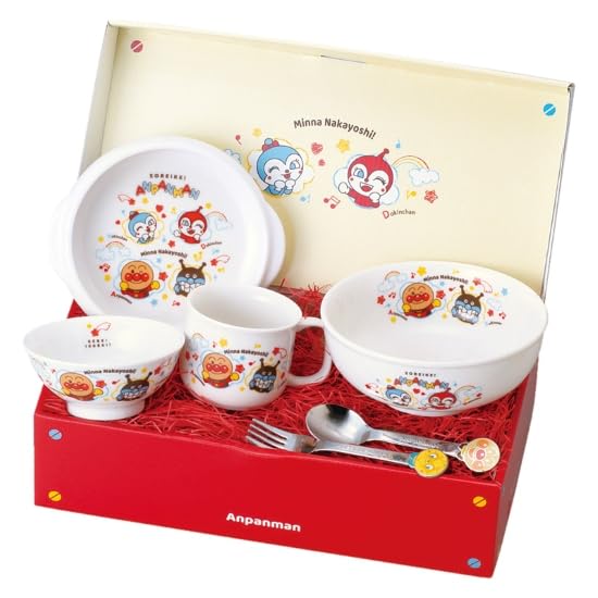

Посуда Анпанман от Такаси милый подарок Анпанман первый день рождения сделано в Японии Янасэ, набор, набор из 6 предметов, детская посуда, еда, праздник,