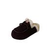 Cotton shoes women's winter velvet warm 2025 single shoes Korean version snow boots short tube flat bottom round head Doudou shoes foreign trade
