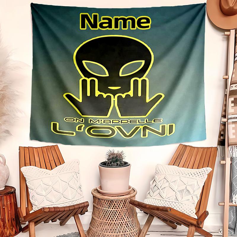 Personalized Jul rapper Background Tapestry,Custom Name Birthday Party,Multifunctional Wall Decoration for Home Decor,Various Occasions