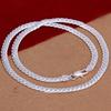 Lady Jewelry Charms 5MM Necklace 20" Inch Chain Silver Plated