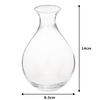 Mizusaki Glass Sake Bottle, Approx. 400ml, No. 80 CR, Made In Japan, MKG-428079