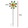 Garden Wind Spinner Yard Windmill Landscape Kinetic Sculpture Metal for Flower Bed