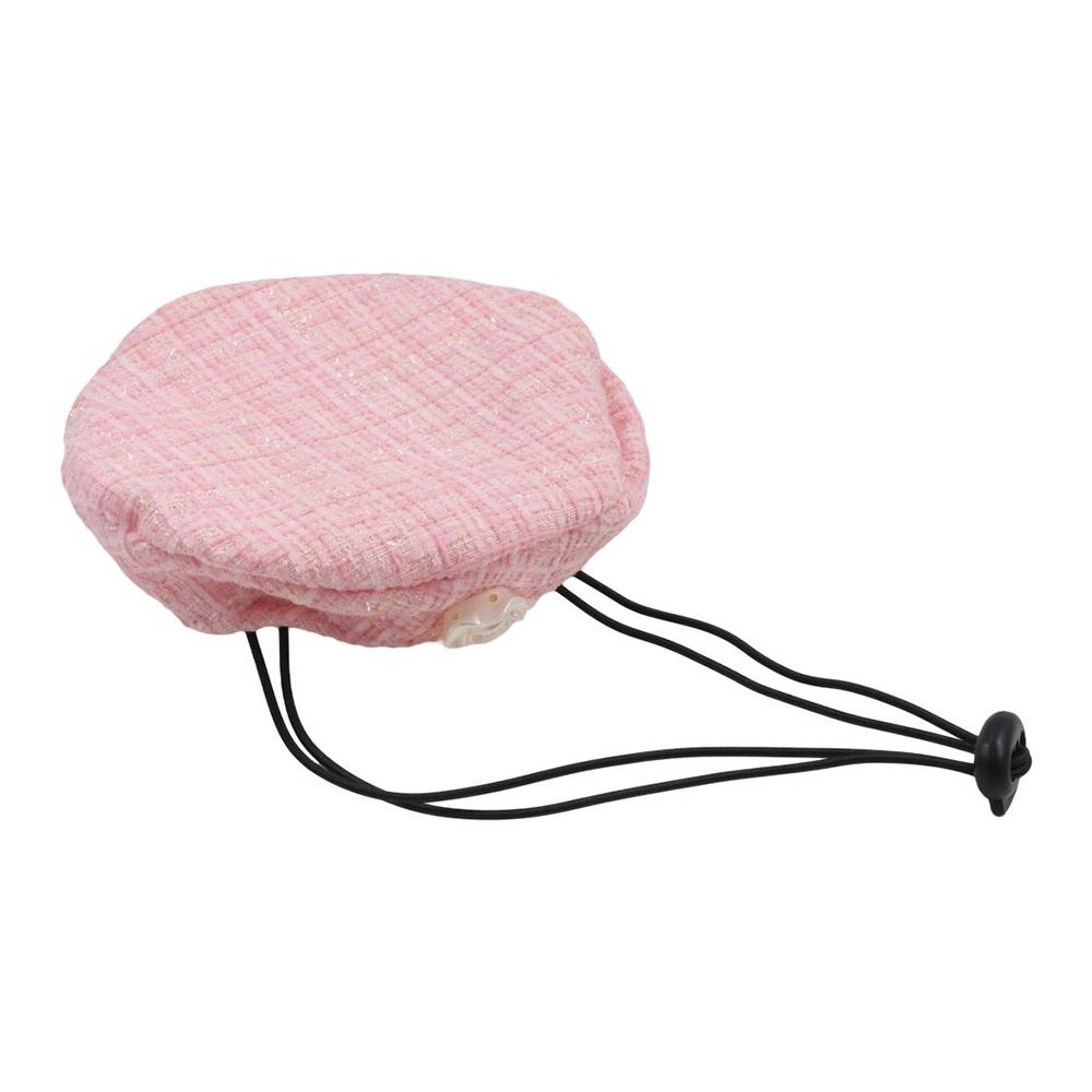 

Flower Cat Pearl Bow Bib IN Style Pet Beret Bib Set Cat Princess Beret For Dogs Cats розовый