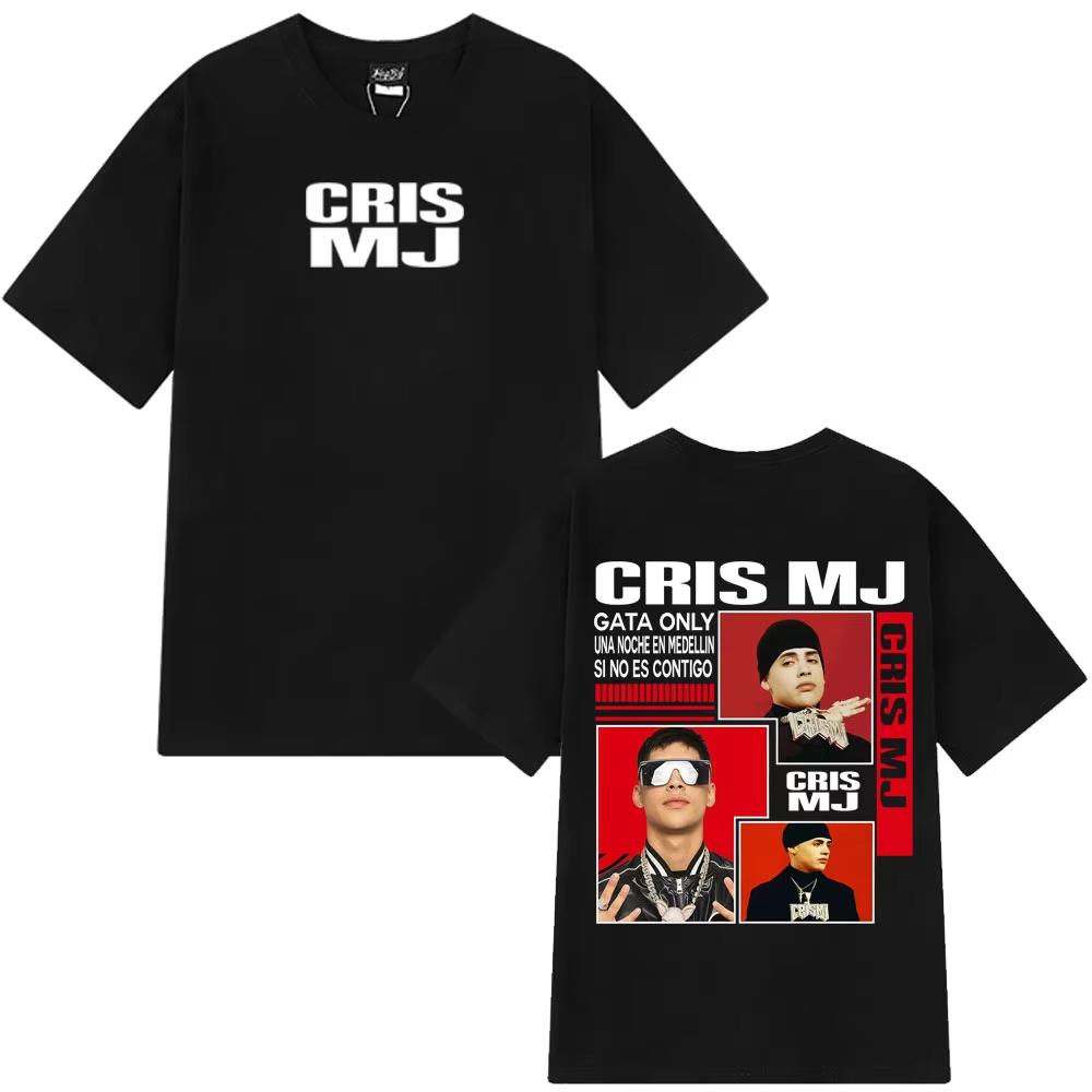 

Rapper Cris Mj Tour 2026 Merch Tshirts Mens Women Tshirt Vintage Y2k Clothes Tshirts Cotton Gothic Punk Tshirts Streetwears 2XL
