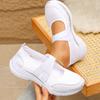 Women's Platform Sandals Fashion Sequins Fabric Shallow Mesh Casual Shoes Thick-soled Cushion Sports Shoes Daily Walking Shoes