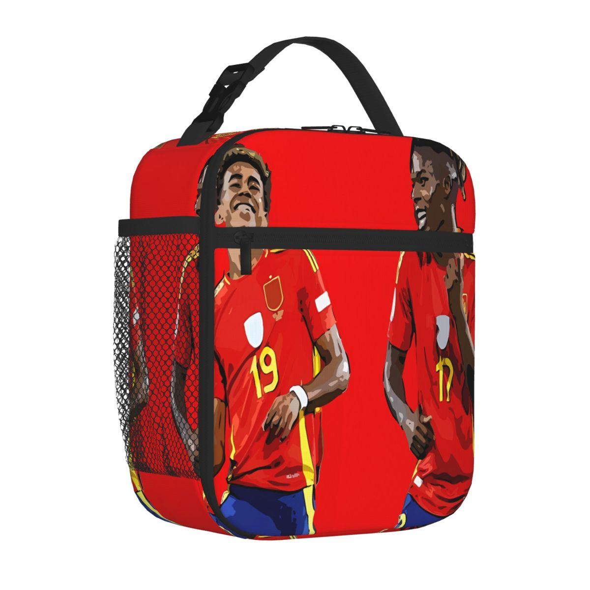 Bestselling Lamine Yamal Nico Williams Unisex Lunch Tote Car Driving Lunch Large Lunch Bag One Size