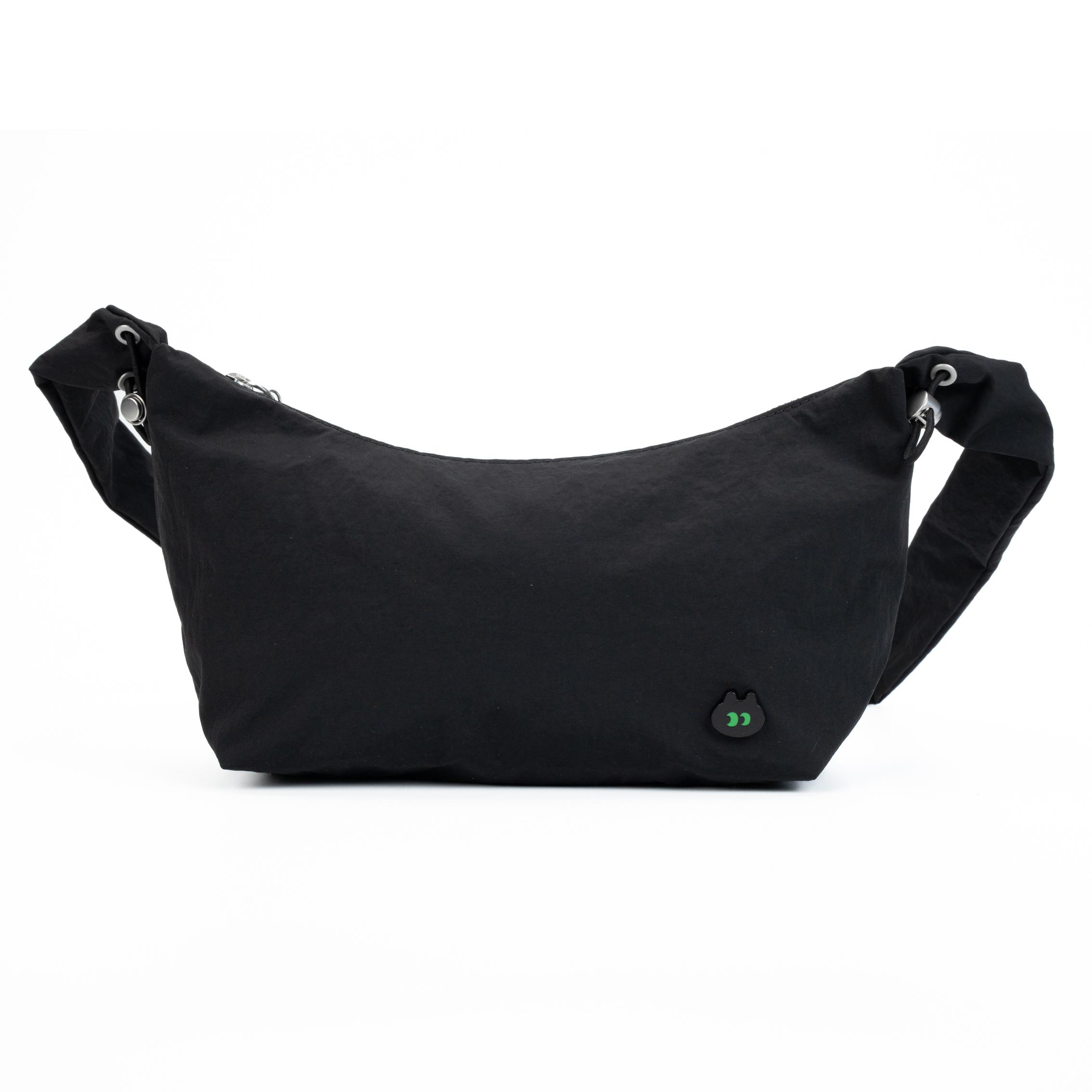 Anta Trendy Fashion Drawstring Strap Nylon Shoulder Bag Unisex bags Basic-Black 192628121-1 Basic Black