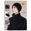 JIUMU Men's Pure Wool Knit Slouchy Beanie Hat