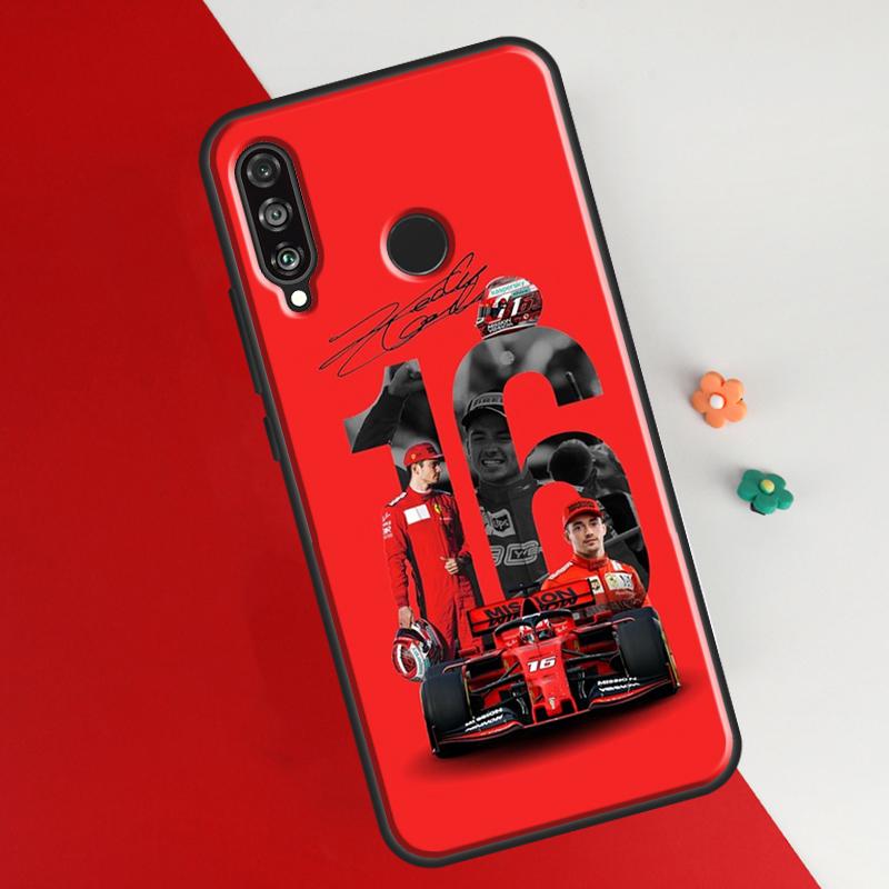 Charles Leclerc 16 F1 Case para Honor 50 8X 9X 10i Capa para Huawei P30 P40 Lite P50 P20 Pro P Smart 2019 Nova 5T