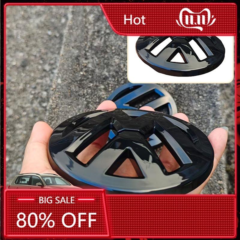 BNB1 For Volkswagen VW Hub Caps 2pcs Car Front Grill/Rear Emblem Lid Covers Logo Sticker For Touareg 2016-2018 Car Emblem Cover TO9