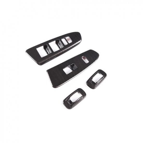 ABS Carbon Fiber Trim Cover Interior Accessories For Toyota Tacoma 2011-2015