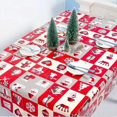 Weihnachten Einweg-Tischdecke Geschirr Weihnachtsdekorationen 2023 für Zuhause Tischdecke Navidad Natal Noel Geschenke Neujahr 2024