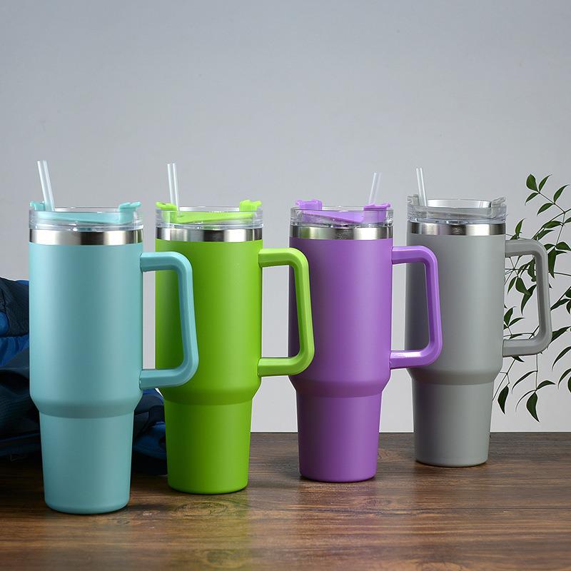 40oz Insulated Stainless Steel Car Cup with Handle