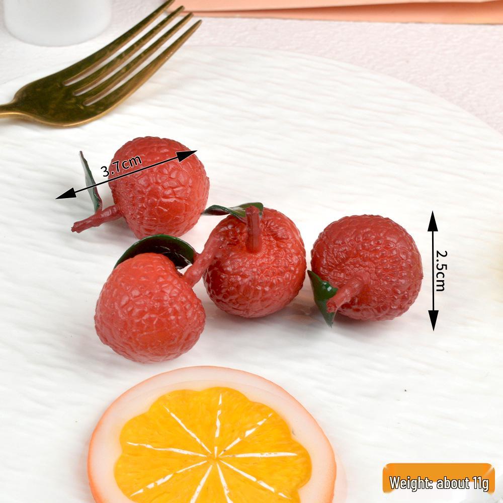 Simulation Mini Fruit Keychain: High-Quality PVC Fake Strawberries and Cherries
