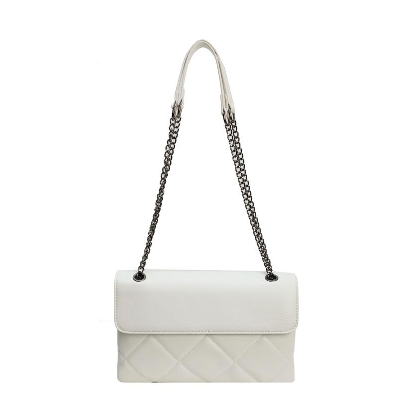 Rhombus bag women's chain shoulder armpit bag new popular messenger bag simple and fashionable small square bag