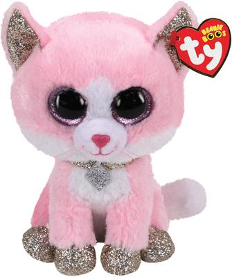 Ty Fiona Pink Cat Beanie Boo - Reg