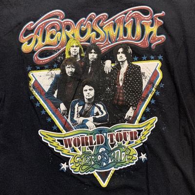 Aerosmith World Tour Graphic Gift For Fan Black All Size S-234XL Shirt