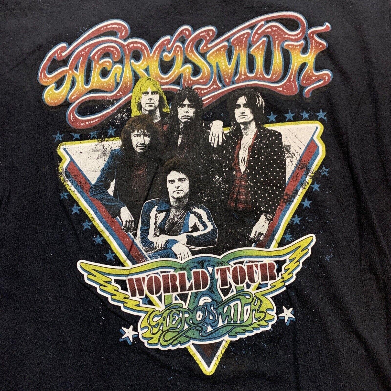 Aerosmith World Tour Graphic Gift For Fan Black All Size S-234XL Shirt XL