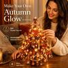 School Holiday Art Supplies DIY Beaded Christmas Tree Kit, Handmade with LED Lights, Decorations Craft Project, Bead Crafting Kit for Adults,