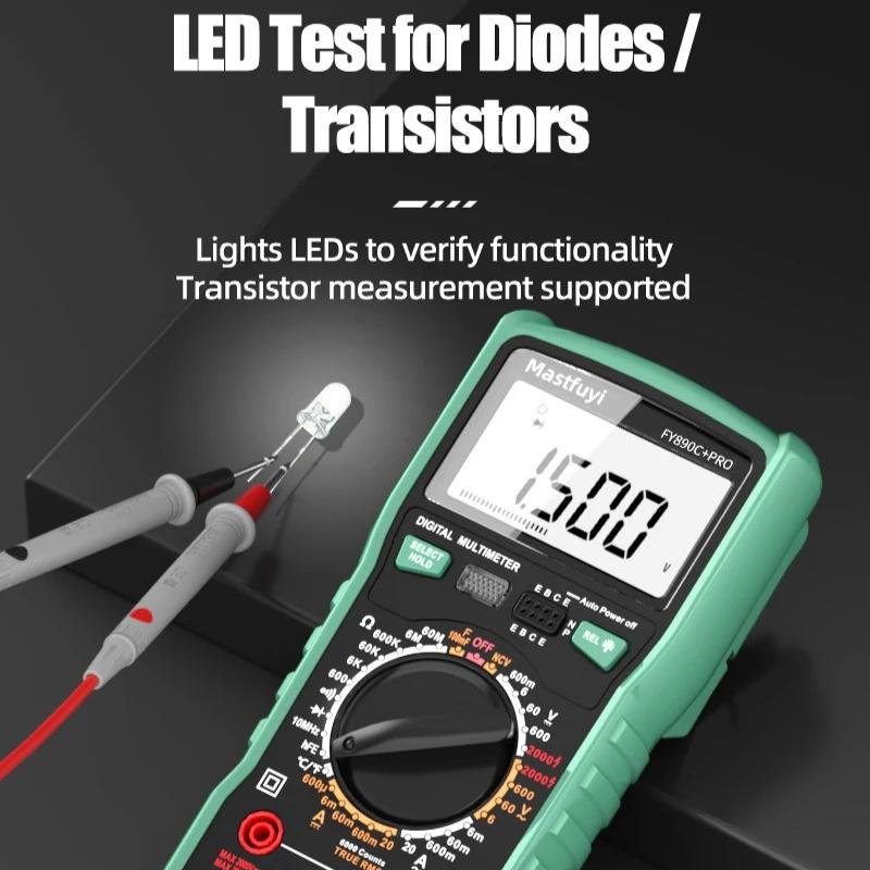 Professional 2000V 20A Extra-Large Range Digital Multimeter Photovoltaic Multimeter True RMS Multifunctional All-in-One Machine High-precision Tester