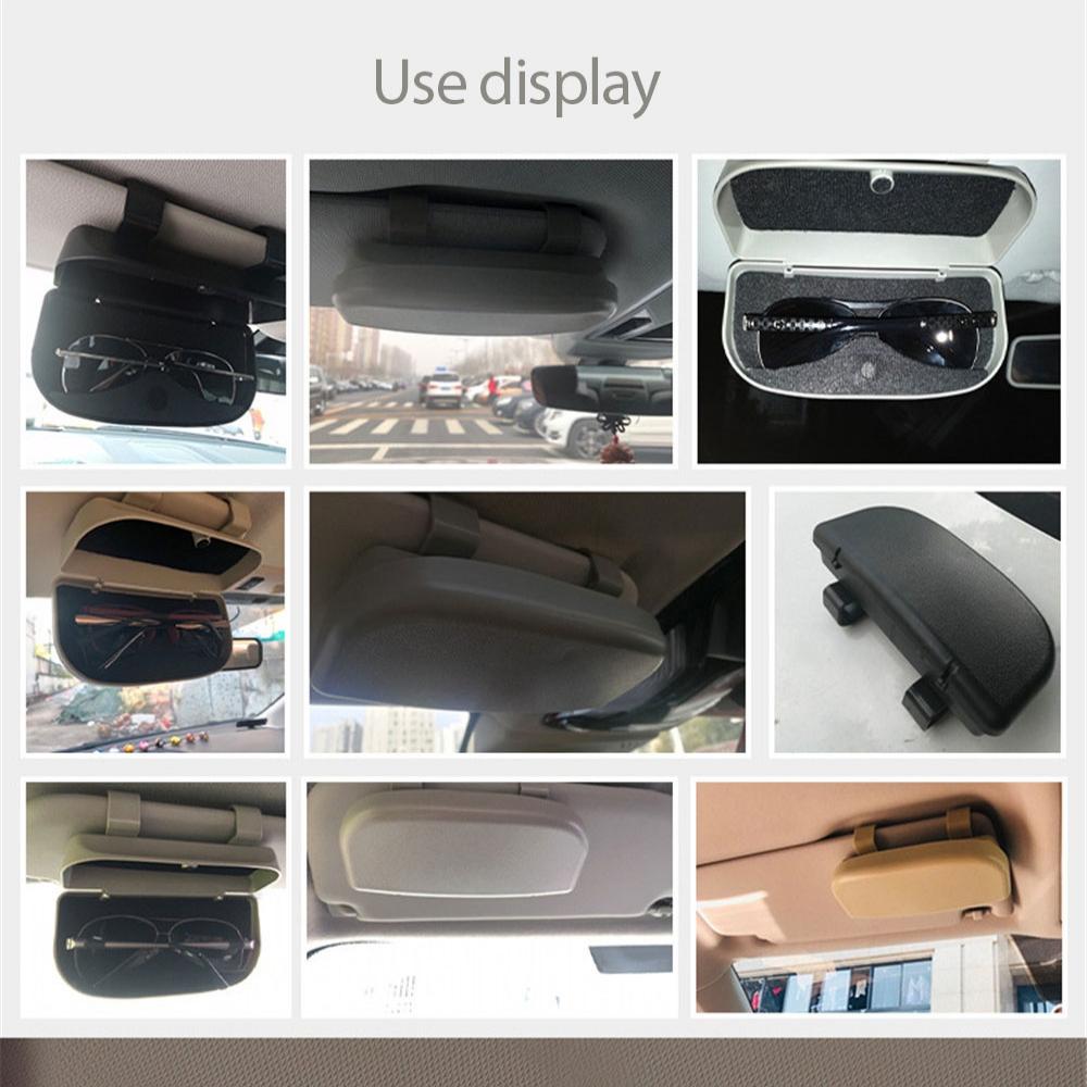Magnetic Glasses Holder Car Sun Visor Glasses Case Organizer Glasses Storage Box Holder Visor Sunshade Car Holder For Glasses