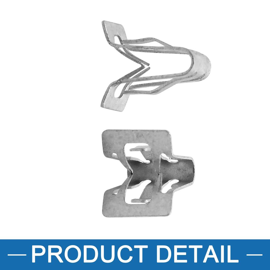 A ABSOPRO Automotive Silver Tone Metal Fastener Retainer Dashboard Trim