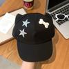 Y2k Cat Ears Baseball Cap Cute Visor Cap Fashion Star Peaked Hat  Streetwear