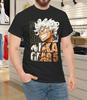 Men's and Women's T-shirts Monkey D. Luffy Sun God Nika Gear 5 Anime Graphic T-Shirt