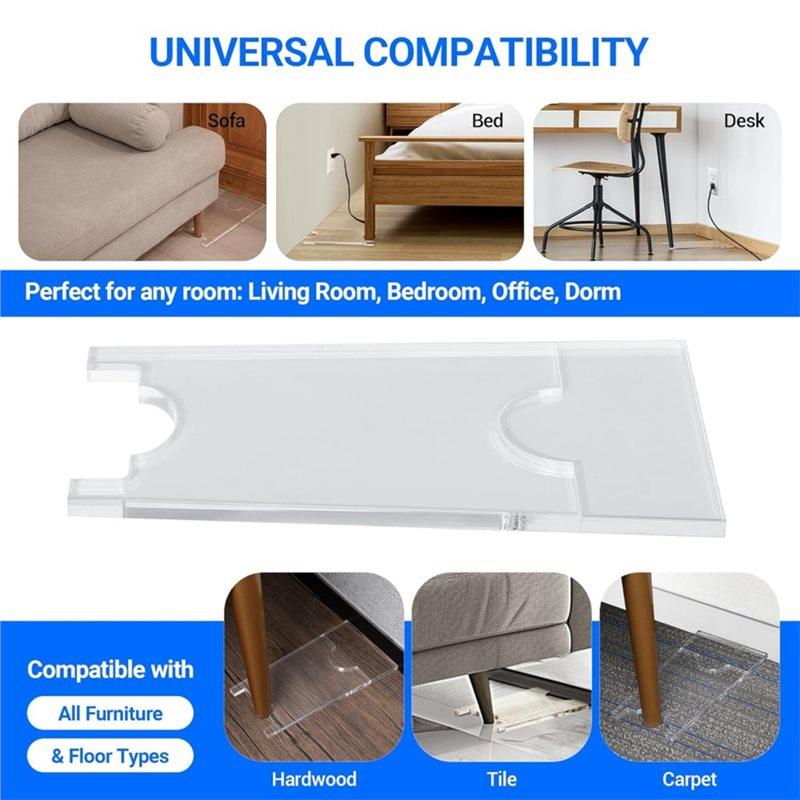 Couch Spacers & Furniture Protectors - Stoppers To Prevent Sliding (2-Pack),Under-Couch Stoppers,For Couches, Beds