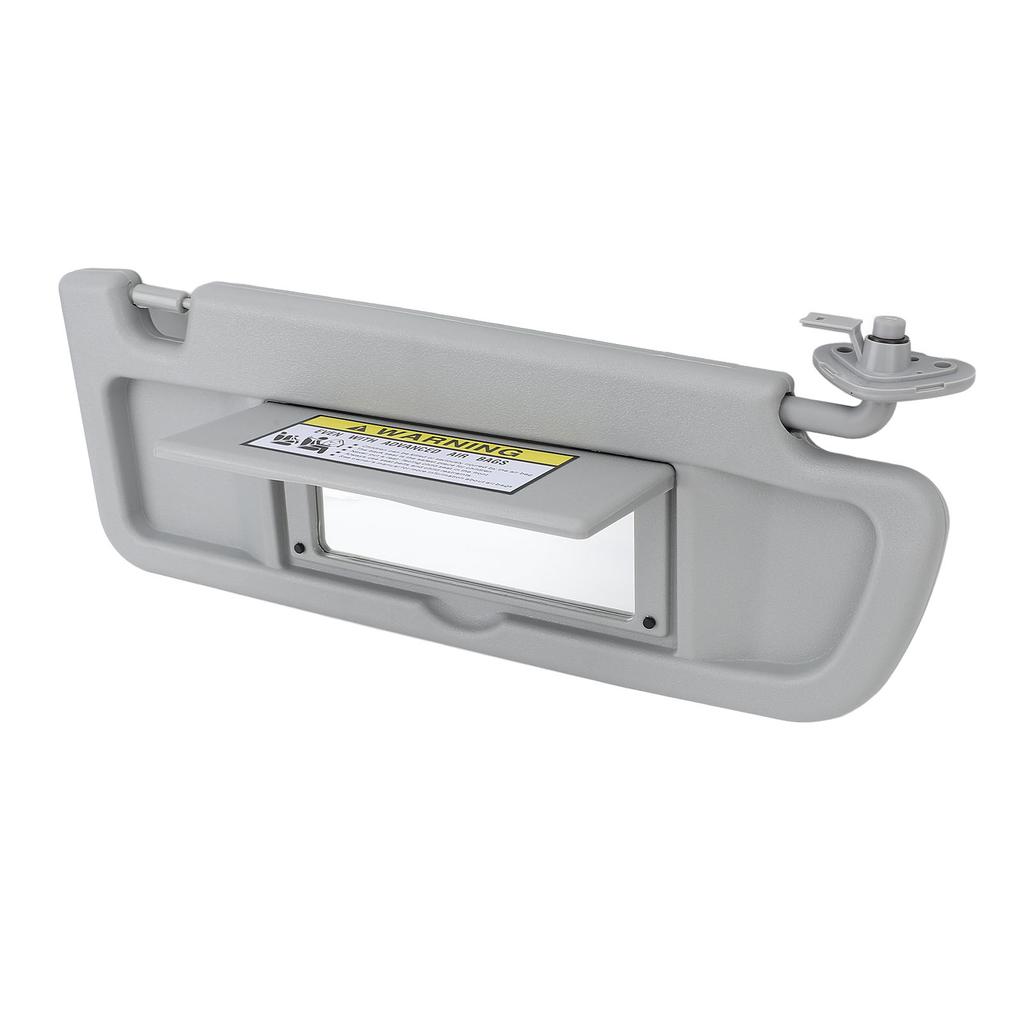 Sun Visor Grey Anti Glare Clear Mirror Sun Shielding Visor with Sun Visor Clip for Civic 2006 To 2011 Right Passenger