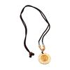 Gold-Plated Yellow Wealth God Pendant - High-End Retro Niche for Peace, Joy & Health