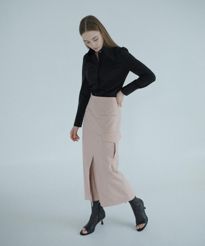PAUL&ALICE Pocket Maxi Skirt / Pink