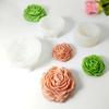 3D Peony Candle Silicone Mold DIY Various Flowers and Plants Soap Aromatherapy Epoxy Resin Mold Chocolate Cake Baking Tools