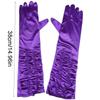 Korean Style Women Wrinkle Gloves Elasticity Bridal Gloves Temperament Arm Warmer  Girl
