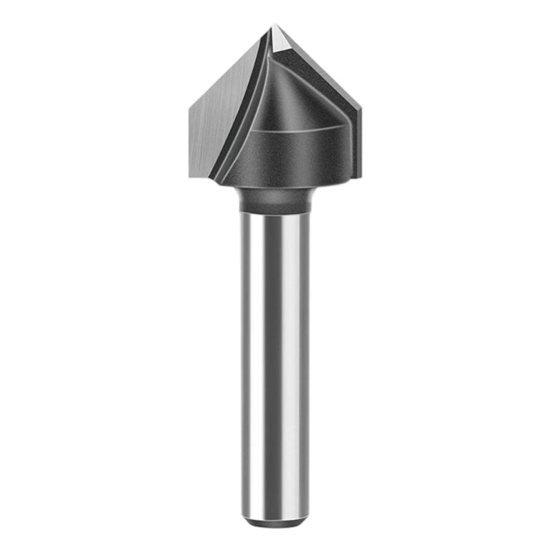 90 Degree V Trench Routers Bit Tungstens Carbides Woodworking Tool For Precise Edging And Grooving