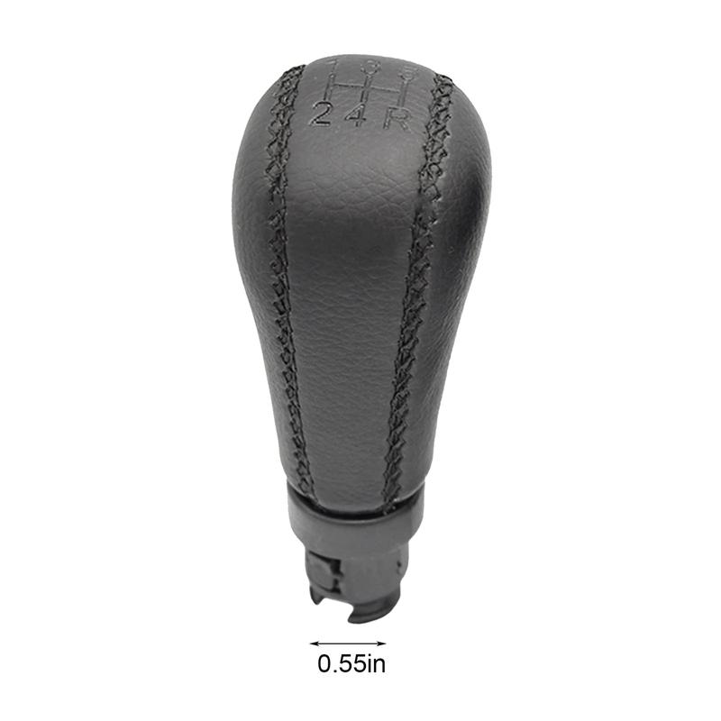 For Volvo S60 S80 V70 XC70 PU Leather Gear Shift Knob Handball Accessories black 5speed