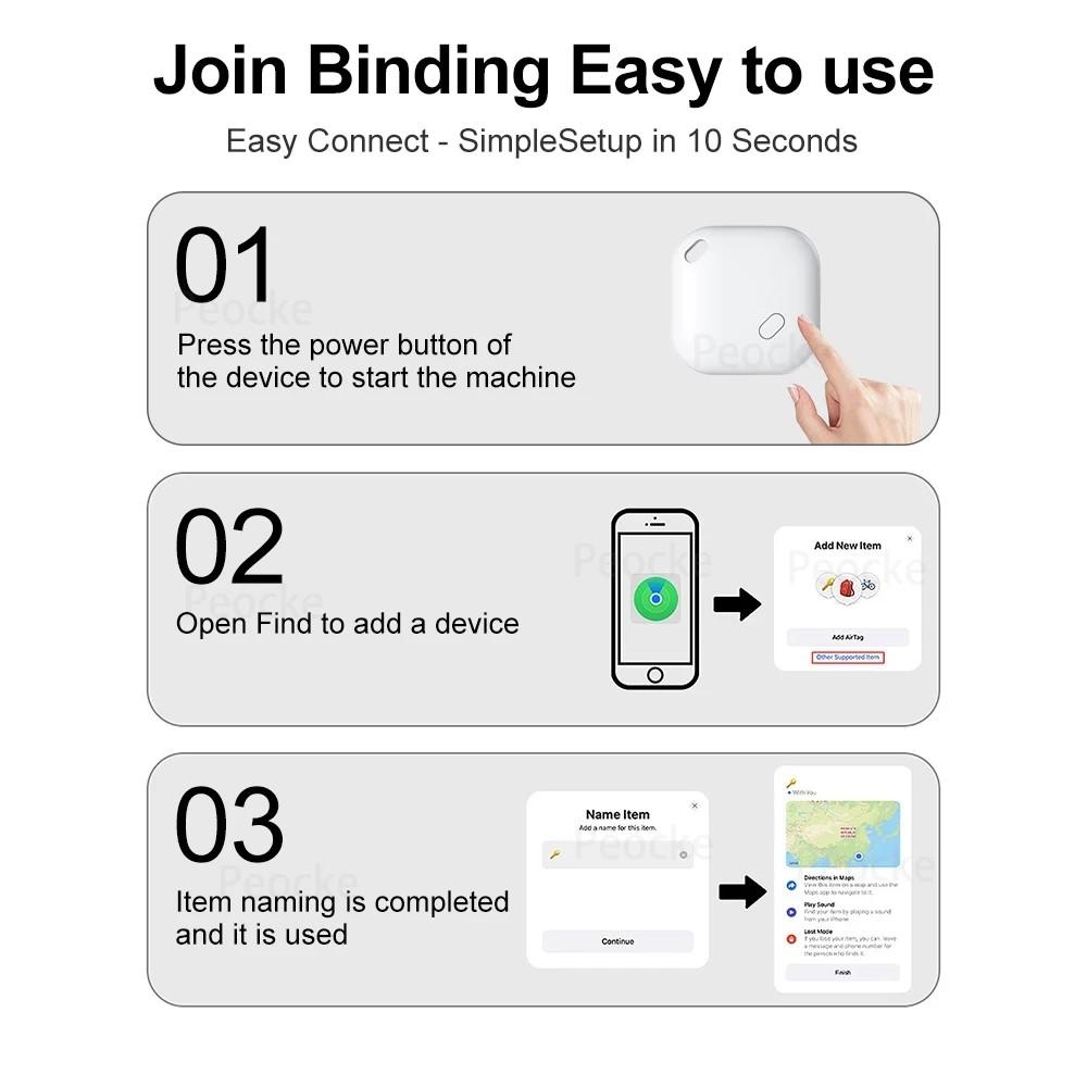 Mini Tracking Device For Apple Find My Key Smart iTag Child Finder Pet Car GPS Lost Tracker Smart Bluetooth Tracker IOS System