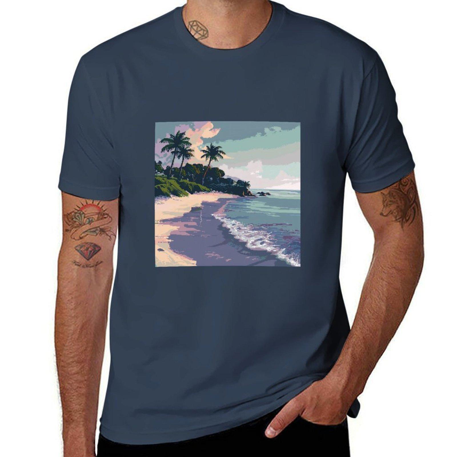 Pixel Beach V.2 Футболка мужская футболка мужская футболка с принтом Футболка S