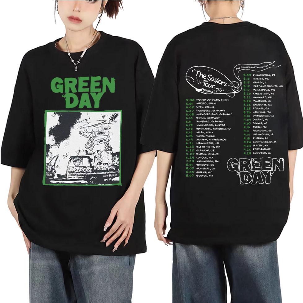 Punk Rock Band Green Day Dookie Graphic T Shirts Men Women Gothic Vintage Short Sleeve T-shirt Fashion Casual Oversized T-shirts