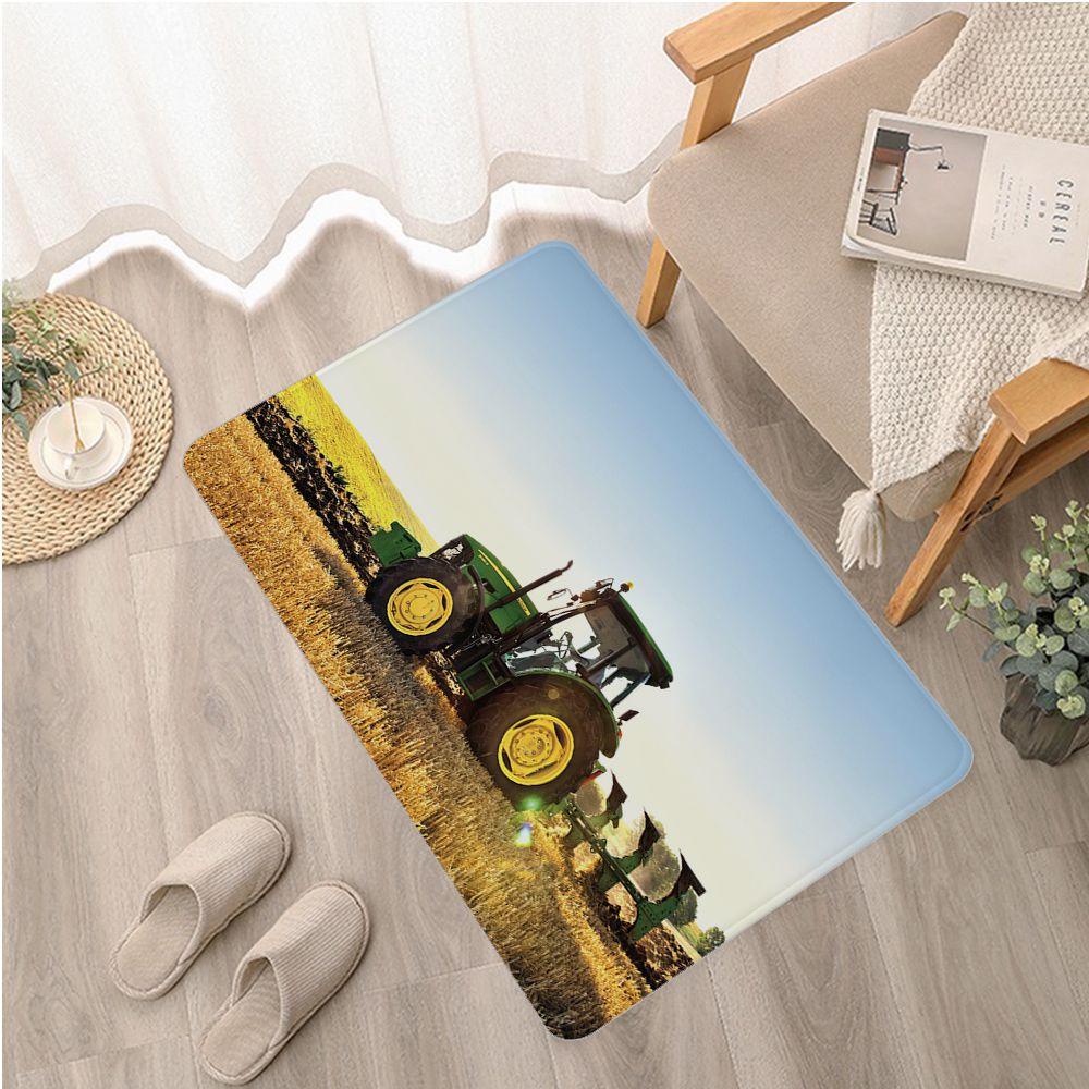 Tractor Mat Nordic Style Bedroom Living Room Doormat Home Balcony Anti-Slip Welcome Doormat Laundry Room Mat