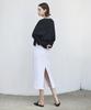 A.RIFF Classic Sweat Long Skirt_White