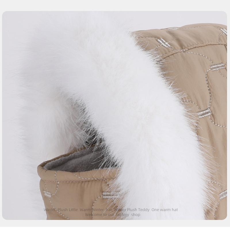 Winter Mask Scarf Cap Outdoor Riding Ski Ear Protection Bomber Hat Velvet Warm Neck Protection Cap