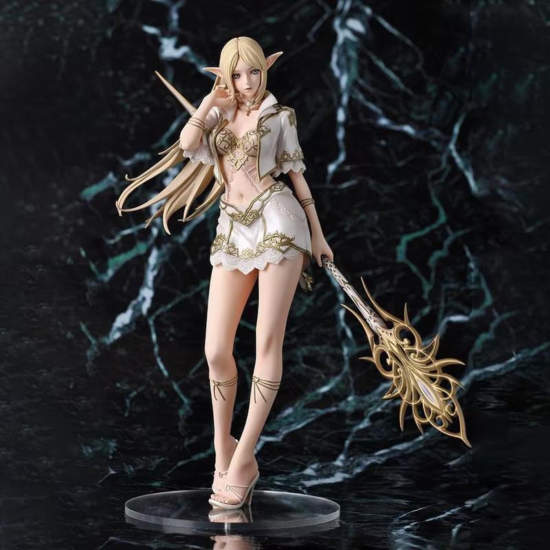 

Genuine Anime Figure White Elf/Drow Girl Mage Pvc Action Figures Collection Model Desktop Decoration Trendy Toys In Stock