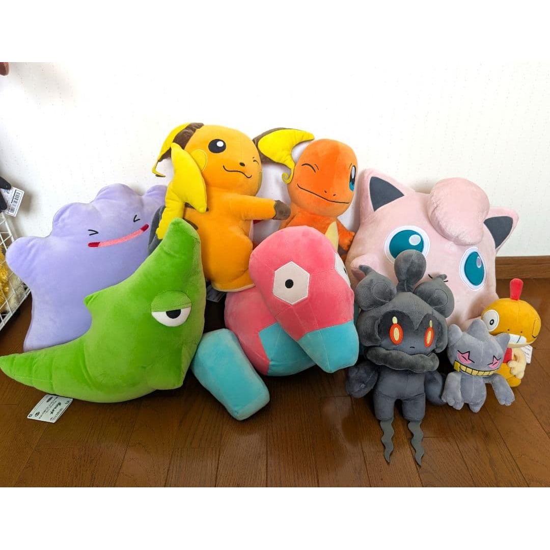 Weekend price reduction  Pokemon stuffed toys bulk sale 9 items Mechamofugutto