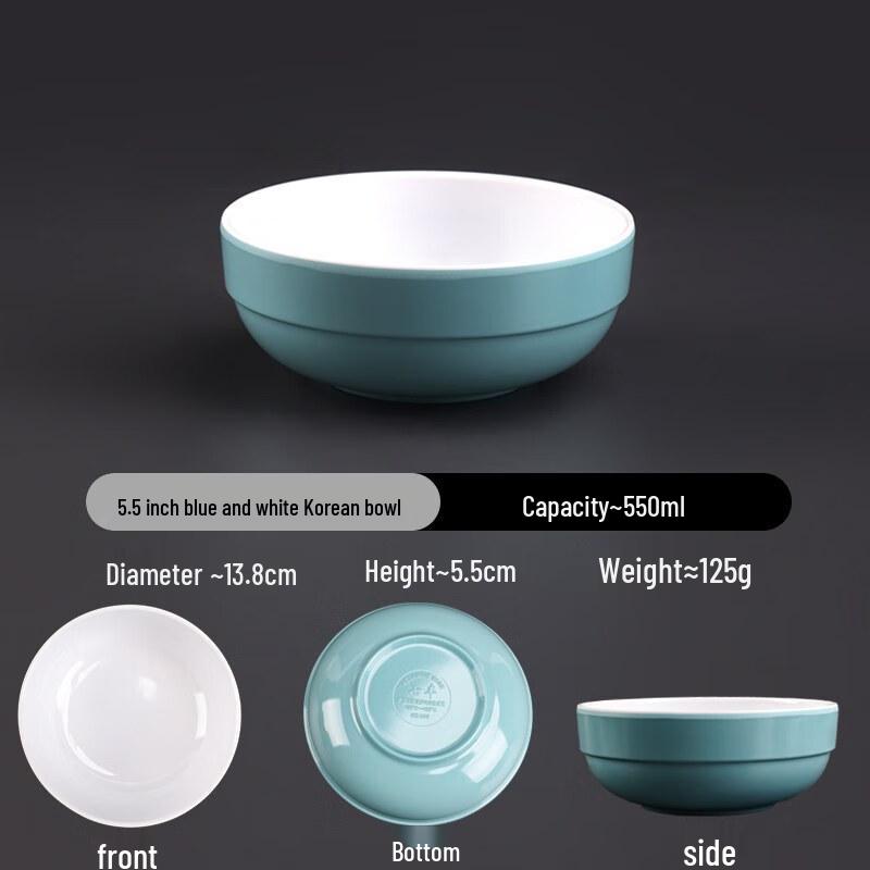 A5 Melamine Korean Style Noodle Rice Bowl