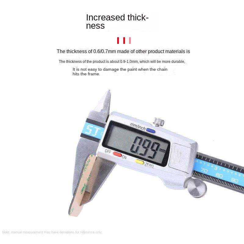 Ochranná nálepka na řetěz jízdního kola Rám proti poškrábání MTB kabel na hadici chrániče řetězu Nálepky na řetěz Cyklistické příslušenství